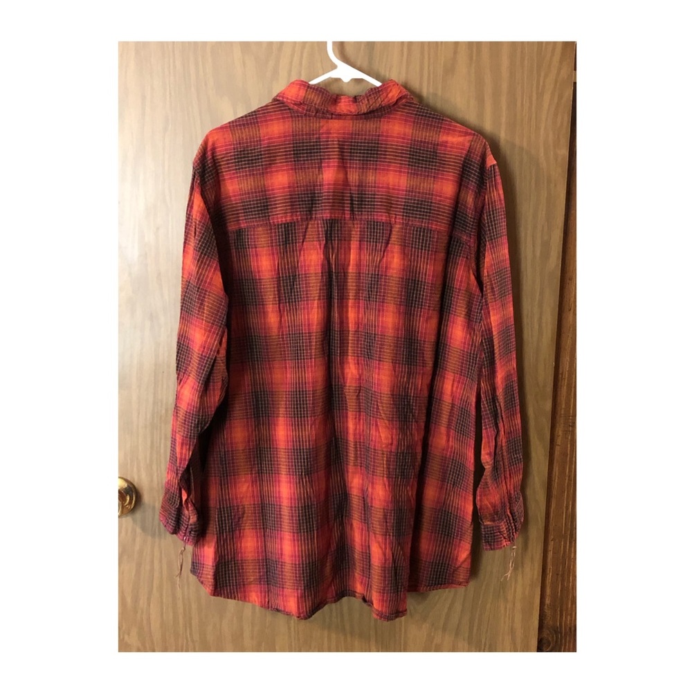 Plaid Zip Up Top - Picture 4 of 4